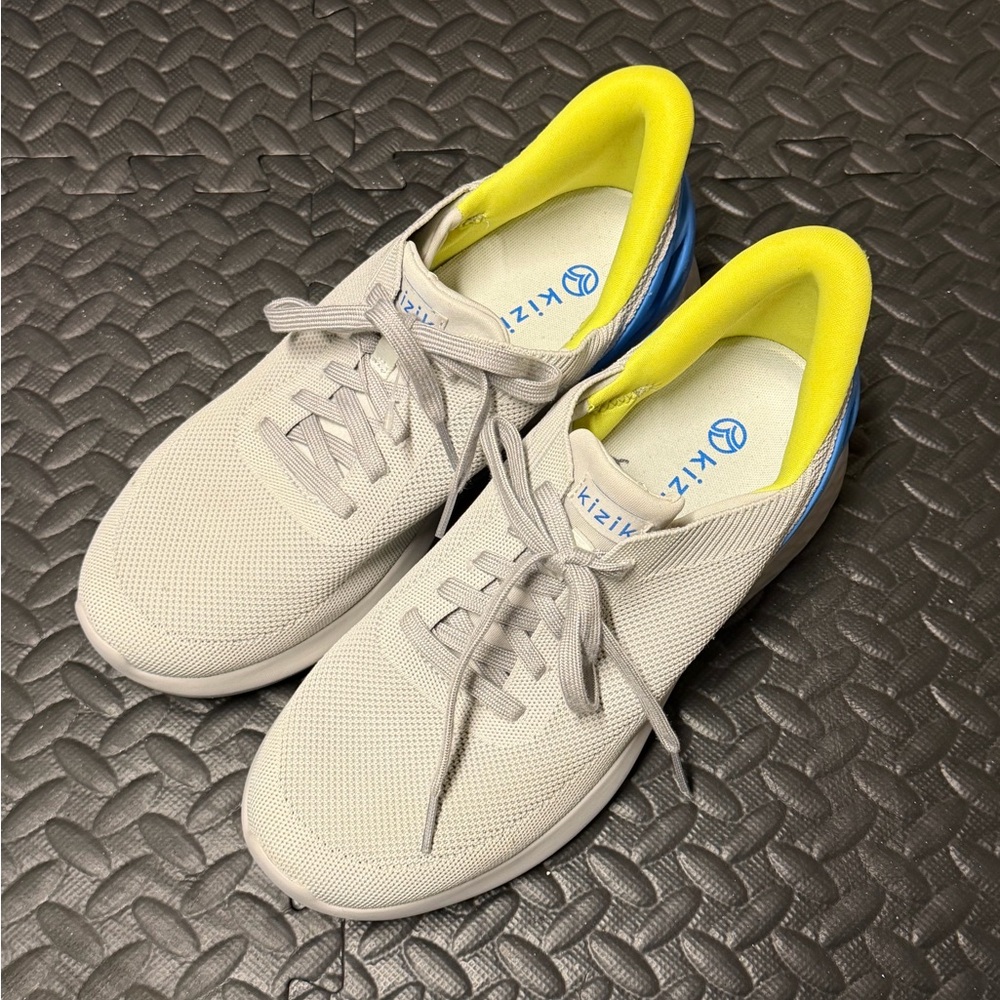 Kizik Gray and Yellow Men's Shoes